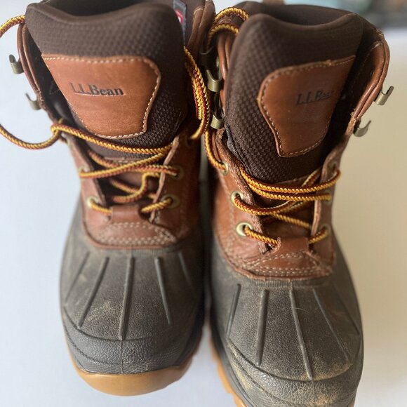 L. L. Bean Tek 2.5 Leather Women's Duck Boots Storm Chaser Hiking Primaloft - Picture 2 of 5